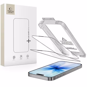 Tech-Protect Quick Set+ 2-pack karkaistu lasi iPhone 17:lle - musta