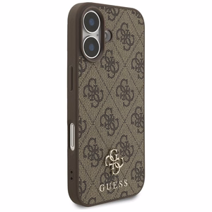 GUESS 4G Small Classic Logo MagSafe -suojakuori iPhone 17 - ruskea