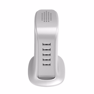 Dudao 5x USB charger with built-in EU power cable white (A5EU)