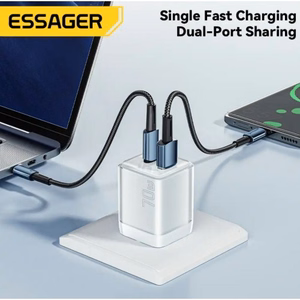 Charger Essager "Color" Blue 70W (PD / QC3.0)