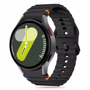 Tech-Protect Silikoninen Sport Samsung Galaxy Watch 4/5/5 Pro/6/7/FE Hihna Musta