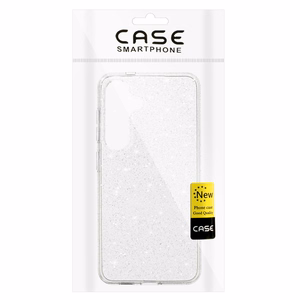 Crystal Glitter Suojakuori Samsung Galaxy S24 FE:lle hopeinen