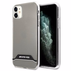 AMG Electroplate Black&White Suojakuori iPhone 11 / XR 6.1":lle - läpinäkyvä