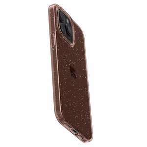 Spigen Liquid Crystal Glitter iPhone 15 Pro Max Suojakuori - Vaaleanpunainen/Kirkas