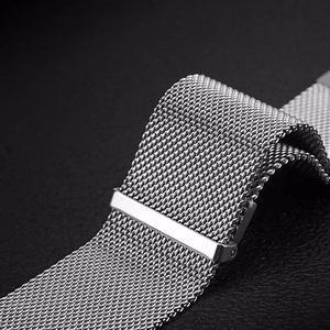 Dux Ducis MILANESE ranneke ruostumaton teräs magneettinen 20 mm hopeinen