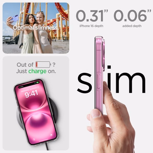 Spigen Liquid Crystal Mag MagSafe Suojakuori iPhone 16 - kirkas