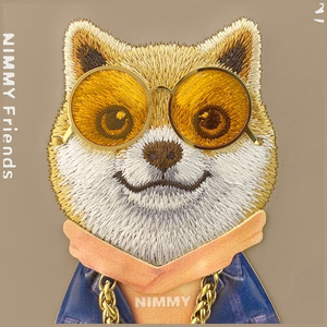 Nimmy Glasses Cool Nag Suojakuori iPhone 17:lle - Beige