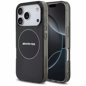 AMG Double Layer Transparent Smocked MagSafe -suojakuori iPhone 17 Pro - musta
