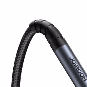 Joyroom stereo audio-kaapeli AUX 3.5 mm mini jack (uros) - mini jack (naaras) 1.2 m musta (SY-A09)