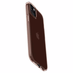 Spigen Crystal Flex Suojakuori iPhone 15 Plus:lle - Vaaleanpunainen/Läpinäkyvä