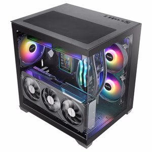 Mars Gaming MCVIEW3 – Mini Tower computer case, black