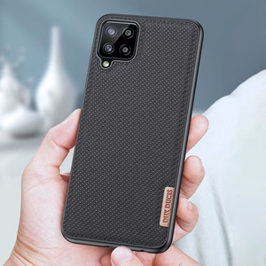 Dux Ducis Fino kotelo päällystetty nylon materiaalia Samsung Galaxy A22 4G musta