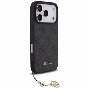 Guess 4G Charms Collection MagSafe Suojakuori iPhone 17 Prolle - musta