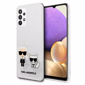 Karl Lagerfeld Hard Case Suojakuori Samsung Galaxy A32 5G läpinäkyvä Karl & Choupette