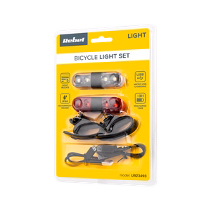 Polkupyörän valosarja USB-kaapelilla