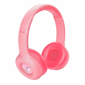 Trust Nouna Kuulokkeet mikrofonilla langallinen ja langaton pääpanta puhelut / musiikki USB Type-C Bluetooth vaaleanpunaiset
