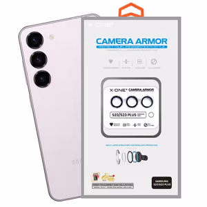 X-ONE Sapphire Camera Armor - Samsung Galaxy S23/S23 Plus:lle - hopeinen