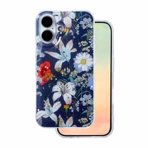 Glow Glam -suojakuori iPhone 17 6,3' sininen
