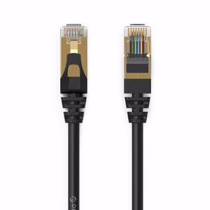 Orico PUG-C7 CAT7 10Gbps RJ45 Ethernet verkkokaapeli internet LAN pyöreä 3m - musta