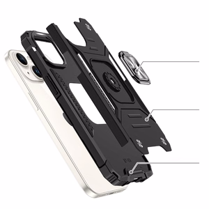 Wozinsky Ring Armor iPhone 15 Plus Ring Armor Suojakuori - sininen