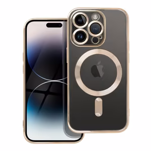 Suojakuori iPhone 14 PRO:lle Electro Mag Cover yhteensopiva MagSafe-version kanssa kultainen
