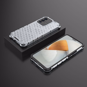 Honeycomb tapauksessa panssaroitu kansi geelirunko Vivo V23 5G läpinäkyvää varten