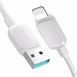 Joyroom Multi-Color Series A14 Lightning / USB-A 2.4A 1.2m Kaapeli - valkoinen