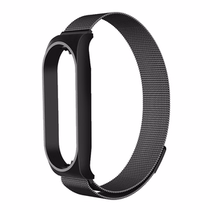 METALLI-Hihna XIAOMI Mi Band 7 -lle musta (01)