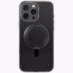 Uniq Swivix 360 Pyörivä Jalusta Suojakuori iPhone 16 Pro:lle - Musta