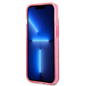 Karl Lagerfeld Gradient Ikonik Karl&Choupette kotelo iPhone 13 mini - vaaleanpunainen - vaaleanpunainen