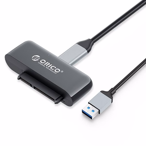 2.5 tuuman SATA USB3.0 -sovitin ORICO UTS3-3A datakaapelilla 1 m