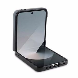Karl Lagerfeld Saffiano Monogram Suojakuori Samsung Galaxy Z Flip 6:lle - Musta