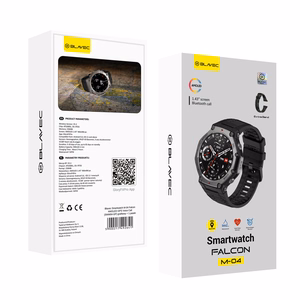 Blavec Smartwatch M-04 Falcon AMOLED GPS Voice Call (SWM04-GP) graphite + 1 band