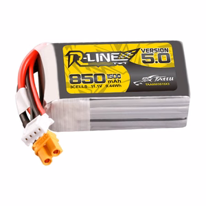 Tattu R-Line, versio 5.0, 850 mAh, 3S, 11,1 V, 150C, XT30U-F