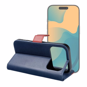 Flip case for iPhone 17 / 18 Split Book navy and red