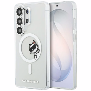 Karl Lagerfeld IML Peekaboo Choupette case for Samsung Galaxy S26 Ultra, with MagSafe, clear