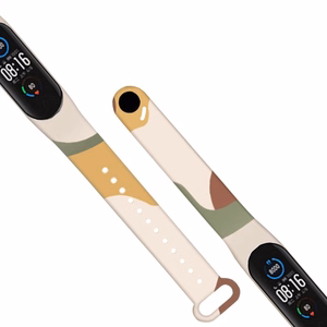 Hihna Moro bändi Xiaomi Mi Band 3 / 4 silikonihihna katsella rannekoru kuvio 7