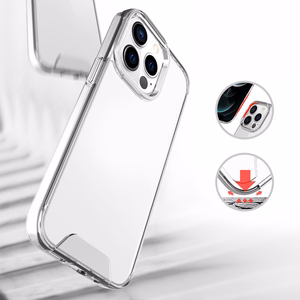 Hybrid Crystal suojakuori iPhone 16 Pro Max 6,9 läpinäkyvä iso reikä