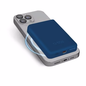 Powerbank SBS TEBB5000MAG1CB 5000 mAh yhteensopiva MagSafen kanssa - sininen