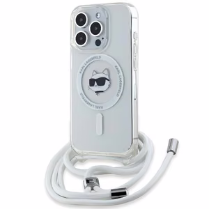 Karl Lagerfeld IML Choupette Head & Cord MagSafe Suojakuori iPhone 14 Pro Maxille - läpinäkyvä