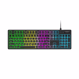 Wozinsky WKG-200 RGB-kalvopelinäppäimistö vierityspyörällä - musta