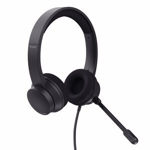 Trust Ayda kuulokkeet langallinen päähihna puhelut/musiikki USB Type-A musta