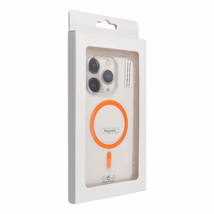 Drop Glue Colorful Ring Mag Cover -suojakuori Samsung A37:lle, MagSafe-yhteensopiva, oranssi