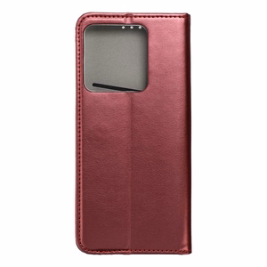 SMART MAGNETO Kirjasuojakuori XIAOMI Redmi Note 13 5G:lle viininpunainen