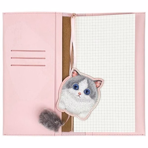 NIMMY setti 2in1 muistikirja + kynä BIG EYED PET 2.0 Kissa vaaleanpunainen
