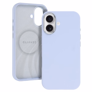 Liavec Silky suojakuori metallisella kamerakehyksellä Iphone 17 -puhelimelle sininen