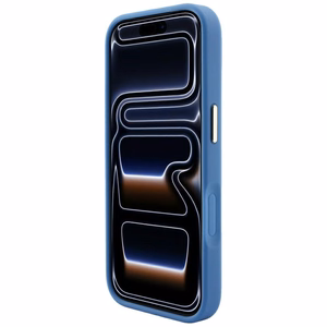 Guess Embossed 4G Classic MagSafe -suojakuori iPhone 17 Pro Max / 18 Pro Max -puhelimelle, sininen