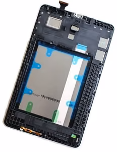 LCD-näyttö Samsung T560/T561 Tab E 9.6 kosketusnäytöllä musta alkuperäinen (service pack)