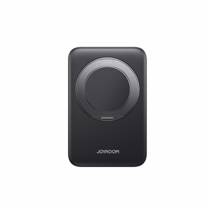 Joyroom JR-PBM12 Power Bank 10000mAh 22.5W MagSafe yhteensopiva, 15W langaton lataus, rengasalustalla - musta