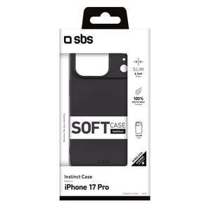 SBS Instinct -suojakuori iPhone 17 Prolle - musta